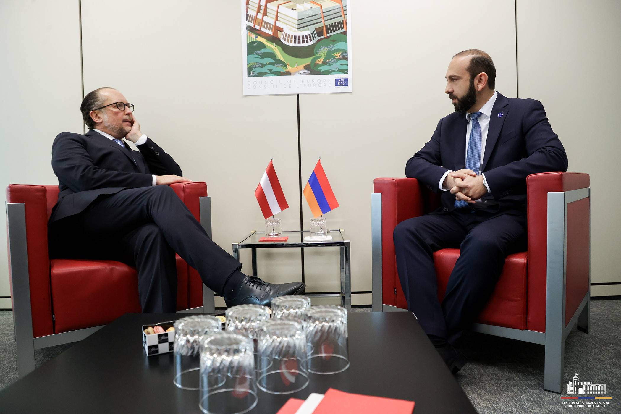 Главы МИД Армении и Австрии обсудили усилия по установлению прочного мира на Южном Кавказе