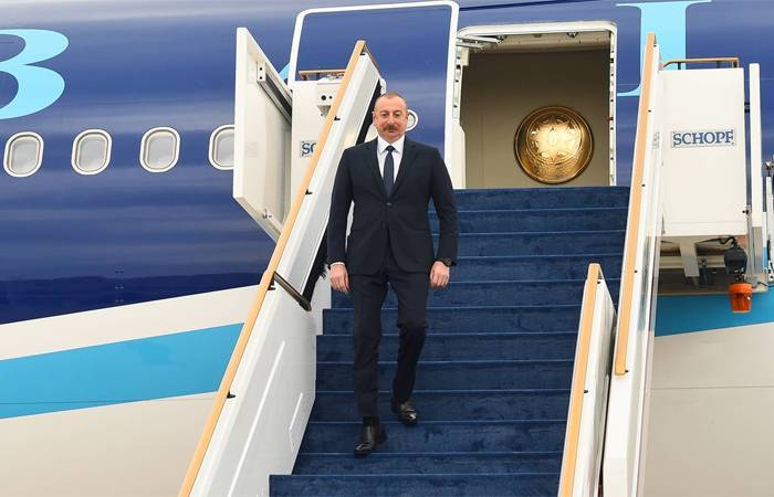 Алиев прибыл в США