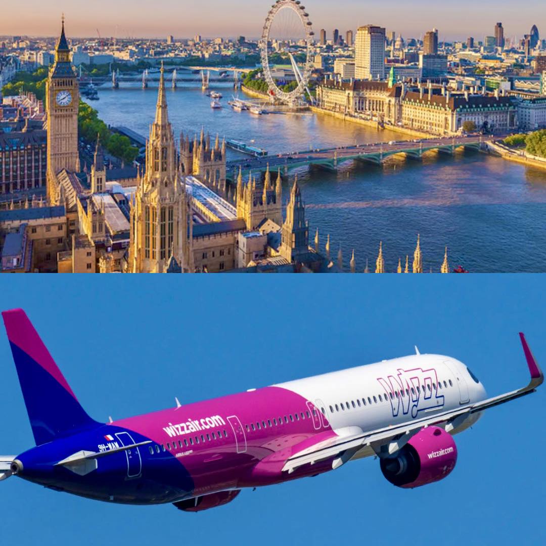 Авиакомпания «Wizz Air» запускает рейсы в Великобританию