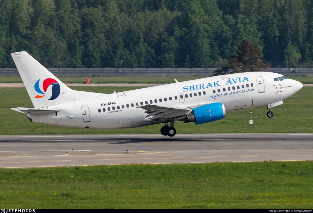Shirak Avia начнет с 2 июня выполнение полетов по направлению Ереван-Ташкент-Ереван