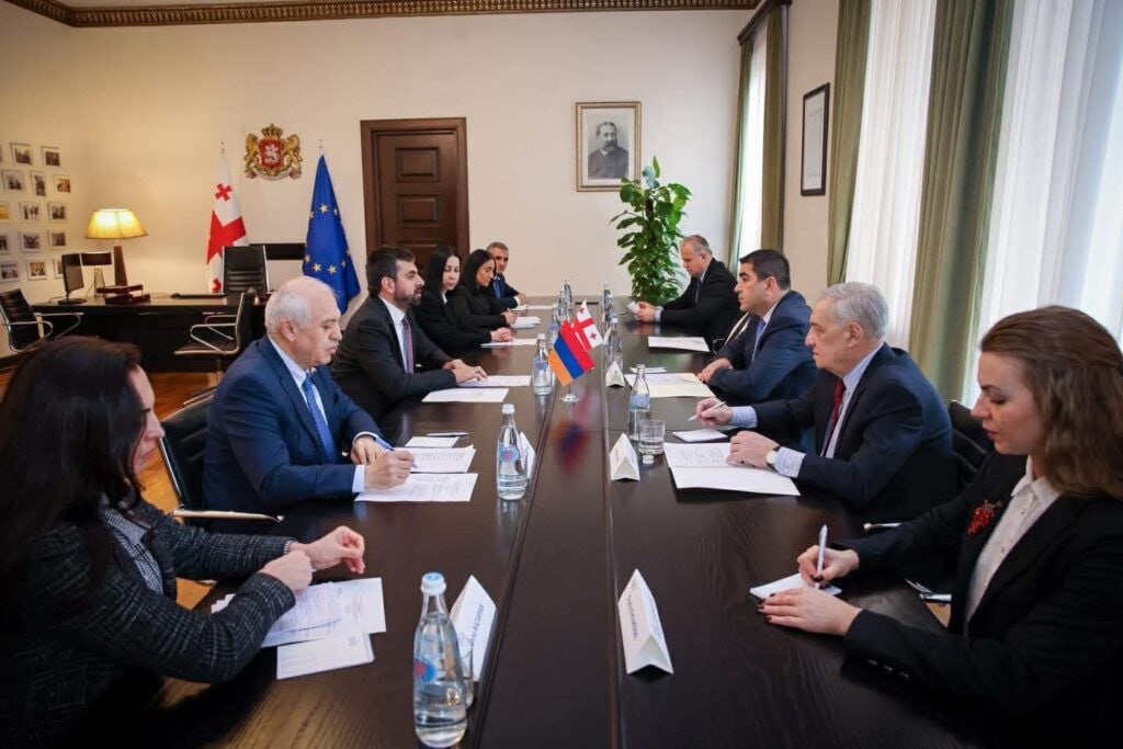 Спикер парламента Грузии принял делегацию Национального собрания Армении