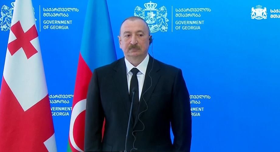 Важный шаг, но этого недостаточно — заявил Алиев в Тбилиси об отношениях с Арменией 